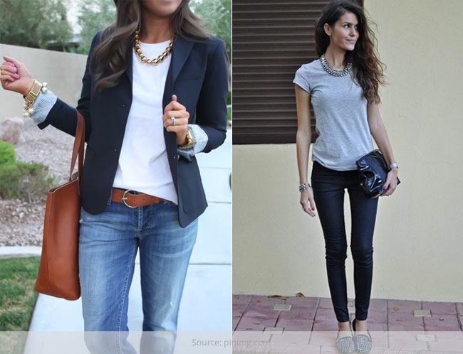 office outfits with jeans