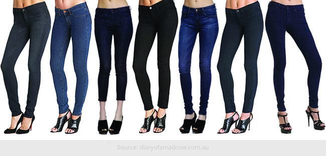 types of jeggings