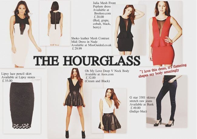 clothes for hourglass body shape