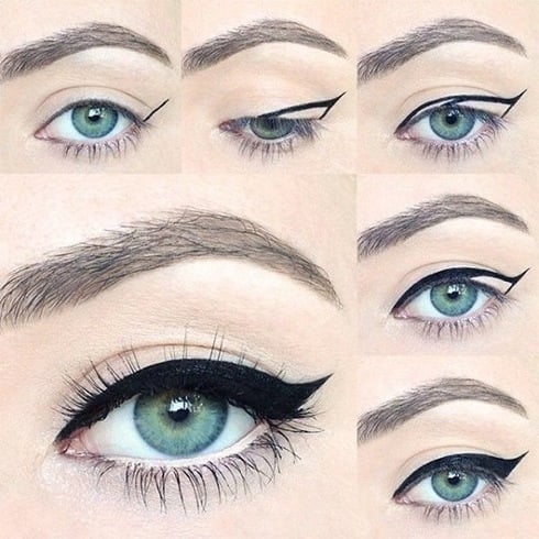 how to put on eyeliner