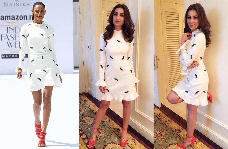 Parineeti Chopra in Gauri and Nanika white dress