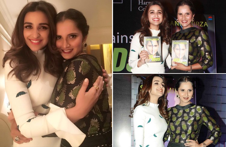 Parineeti Chopra And Sania at Ace Against Odds Book Launch