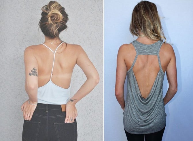 backless tank top workout