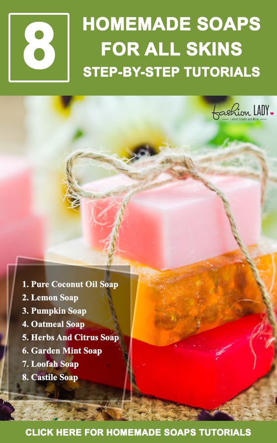 3 Natural Homemade Soaps For All Skins StepByStep Tutorials