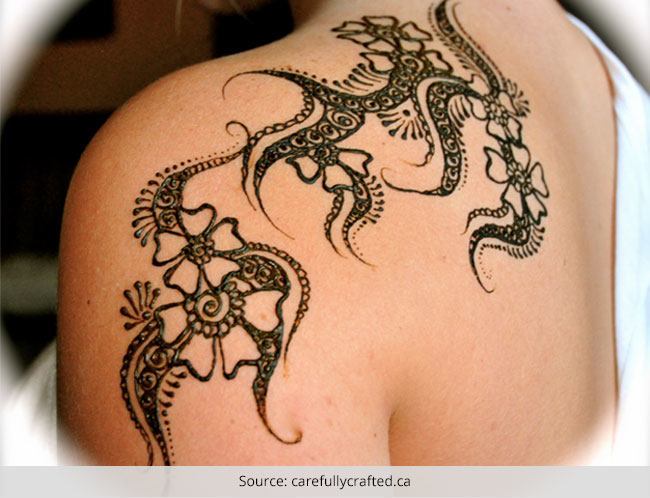 Henna Tattoos for Your Shoulder  Get Creative with Inspiring Designs