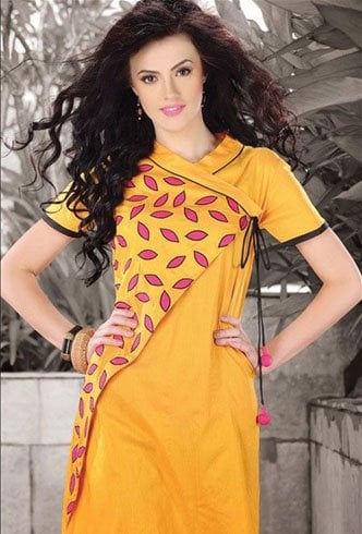 Buy Online Magnetic Embroidered Work Cotton Churidar Suit : 55816 -