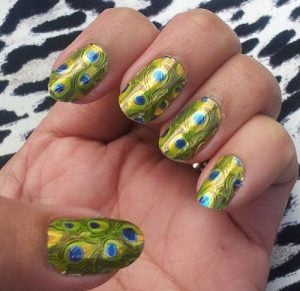 50 Peacock Nail Art Design Ideas