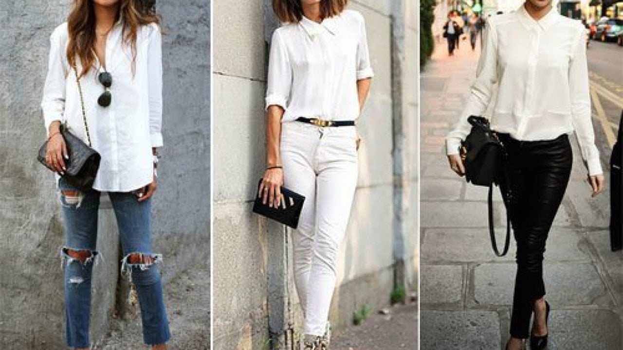 oversized white button down shirt outfit