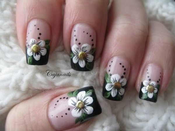 How To Make Flower Nail Art Designs