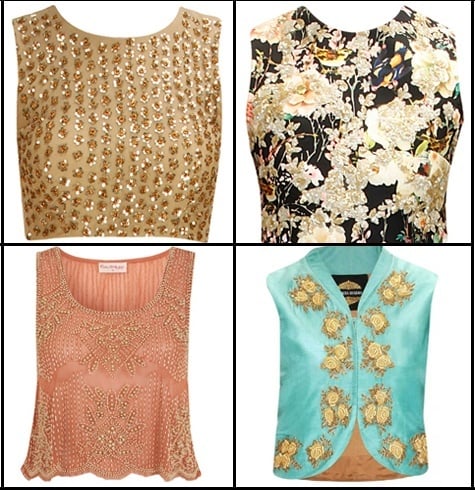 How To Wear Crop Tops As Blouses For Wedding Functions