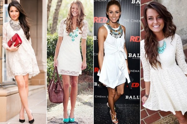 Here Are Some Peppy And Cute White Lace Dress Outfit Ideas