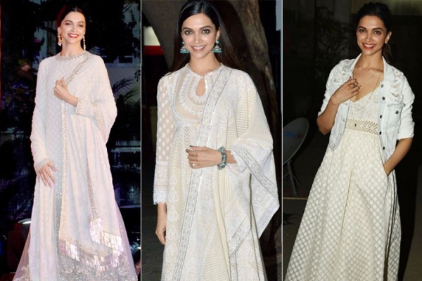 Deepika Padukone Charms Us In Off-White Outfits!