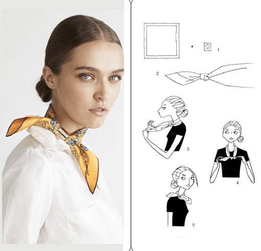 Learn How To Wear Hermes Scarf - Look Like A Diva
