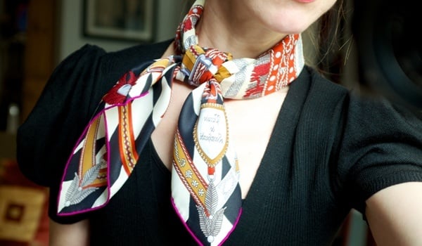 Learn How To Wear Hermes Scarf Look Like A Diva