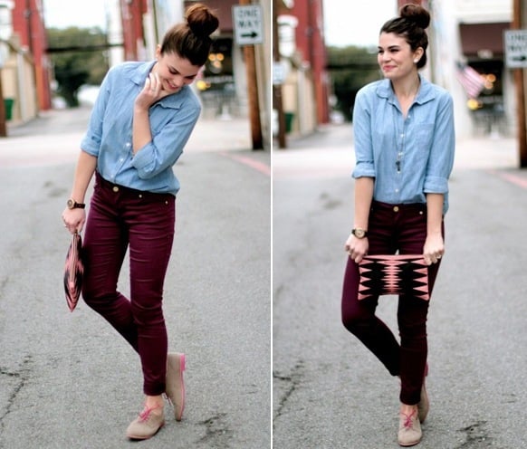 What color shirt goes with maroon pants? - Quora