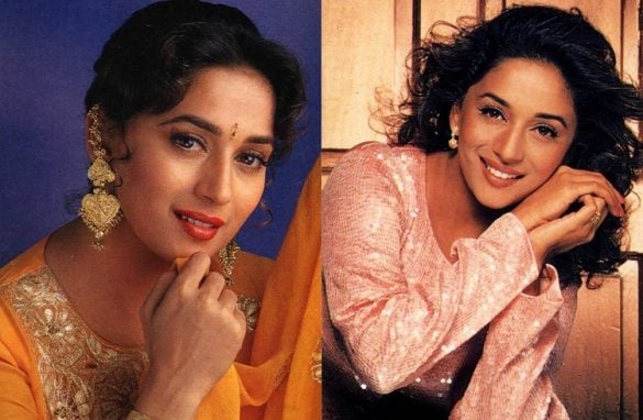 Notice The Evolution Of Madhuri Dixit Fashion, Hair & Makeup In 10 Ways ...