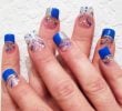 light blue acrylic nails long