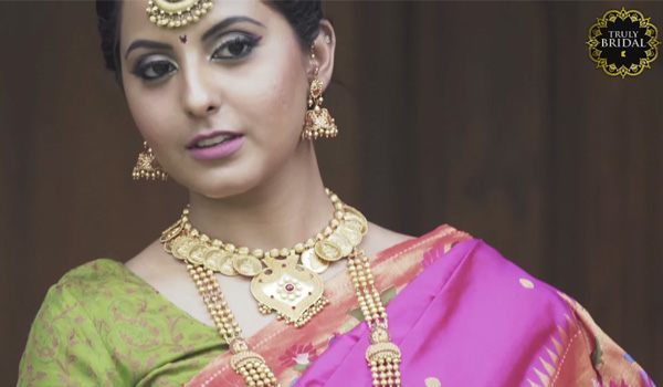 Royal Maharashtrian bride|makeup |Hairstyle |Hema_dhavan - YouTube