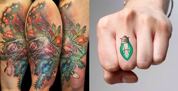 11 Amazing Christmas Tattoos Die Sie Vollig Wollen Damenmode Mit Stil Trendige