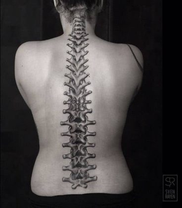 64 Cool and Contemporary Spine Tattoos Ideas