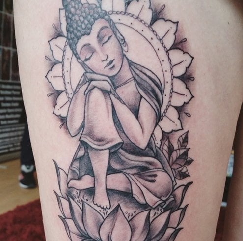 Meditating Buddha by Edwardemar Bonilla TattooNOW