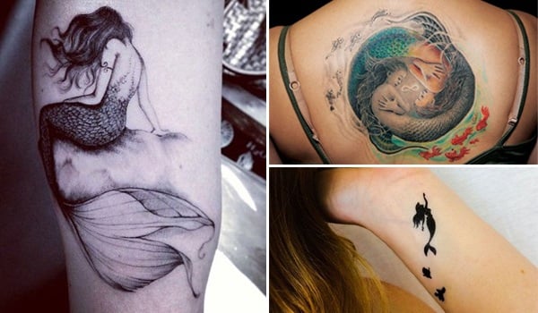 50 Little Mermaid Tattoo Designs and Ideas for Girls