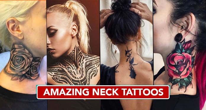 20 Cool Neck Tattoo Designs Ideas For Men and Women  Tikli