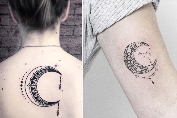 Celestial Ink Symbolism Of Moon Phase Tattoos  Best Ideas  InkMatch