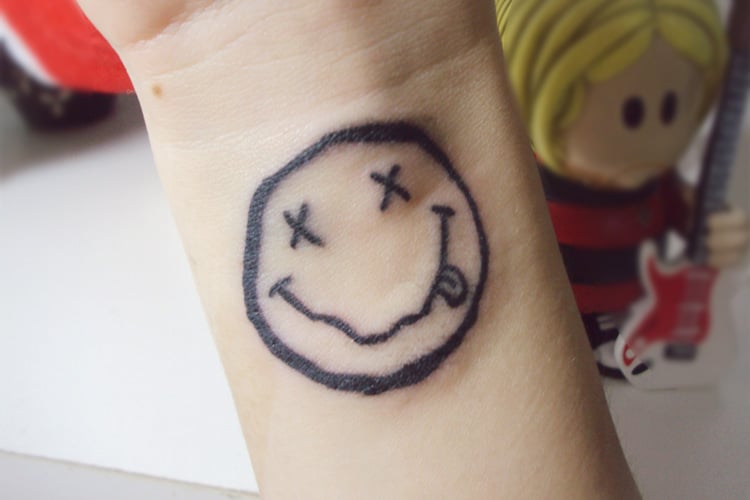 Top 30 Funny Smile Tattoo Design Ideas 2021 Updated  Smile tattoo Smiley  face tattoo Hand tattoos