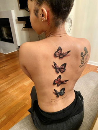 Butterfly Tattoos on Back Tattoo Idea