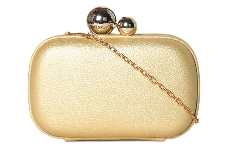 gold color clutch