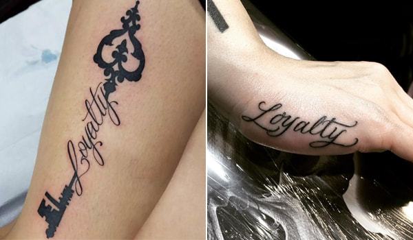 101 Amazing Loyalty Tattoo Designs You Must See  Loyalty tattoo Neck  tattoo Tattoo lettering