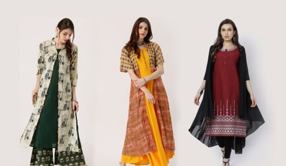 These Trendy Double Layered Kurtis Are Suitable for Any Occasion