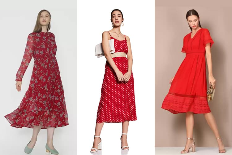 10 Stunning Red Dresses to Have This Winter Season