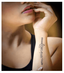 Girl tattoo forearm hires stock photography and images  Alamy